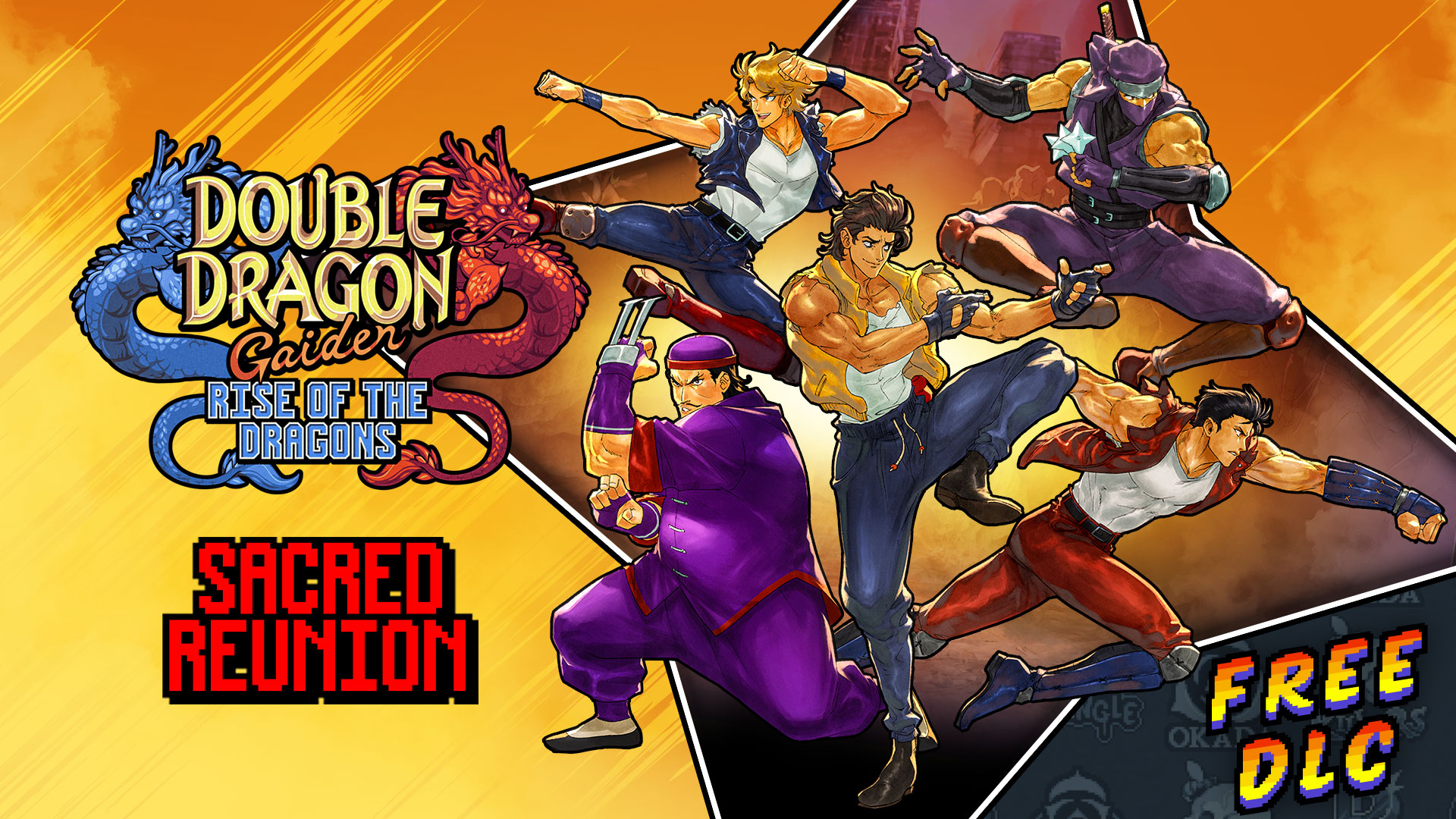 「Double Dragon Gaiden：Rise of the Dragons」は、4月に無料のDLCが来る2つの新しいキャラクターを追加します