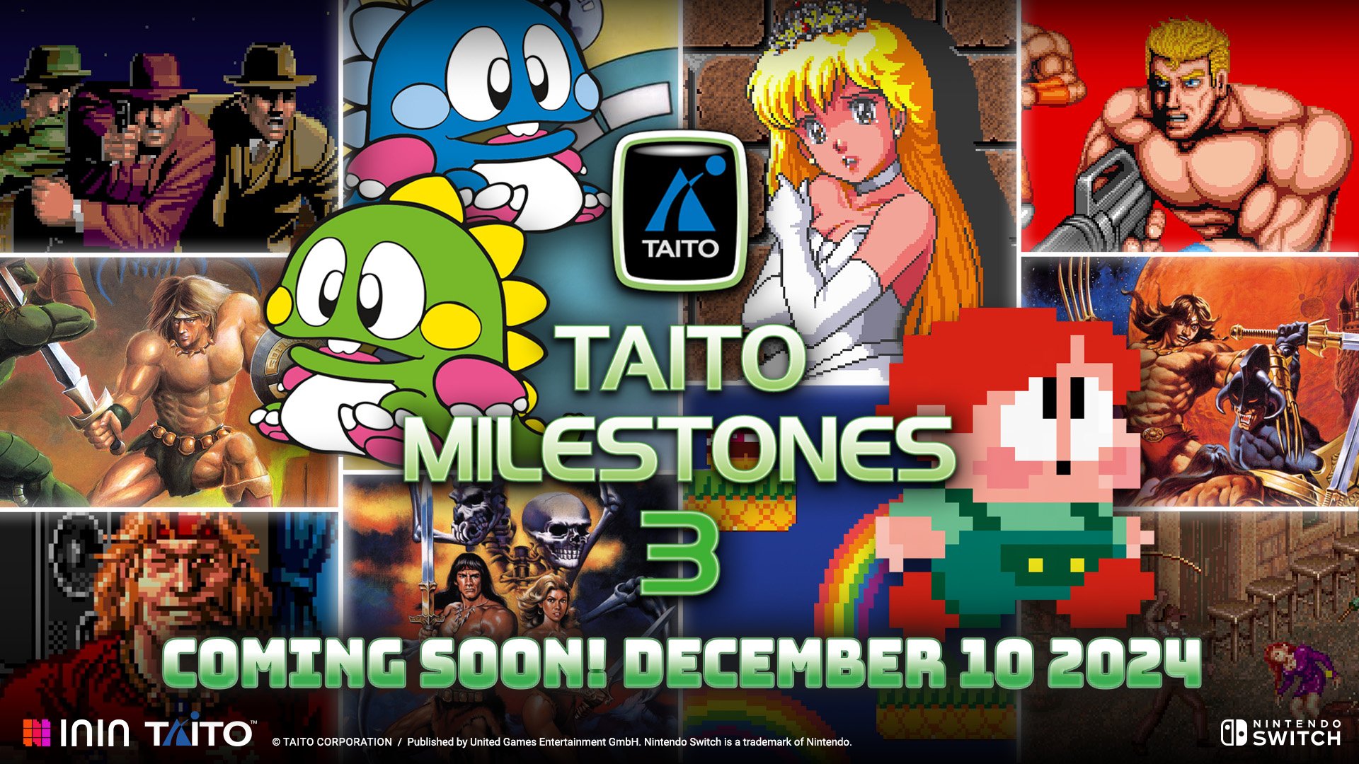 TAITO Milestones 3 は西部で 12 月 10 日に発売