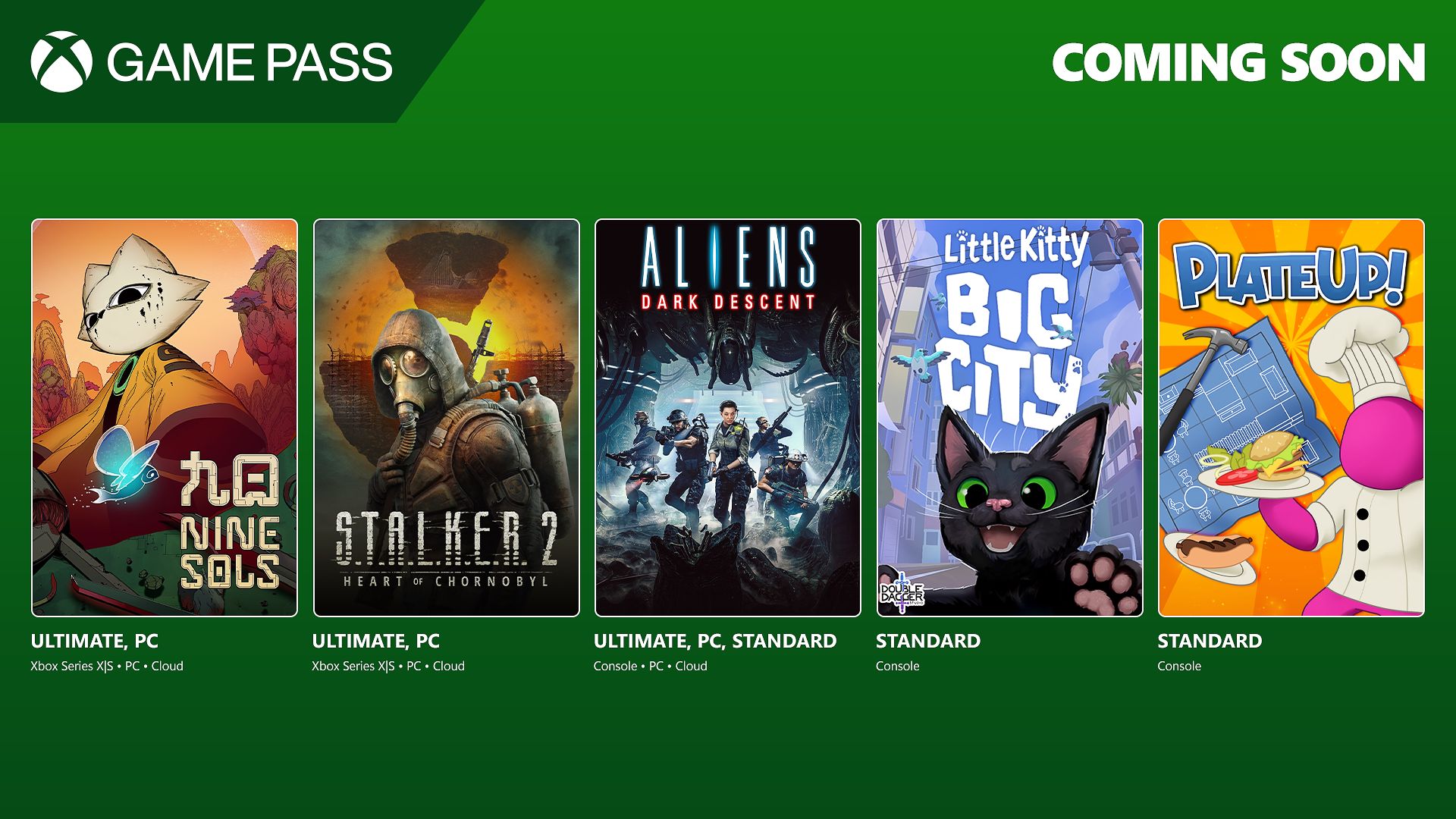 Game Pass に STALKER 2: Heart of Chornobyl、Nine Sols、Aliens: Dark Descent が 11 月下旬に追加