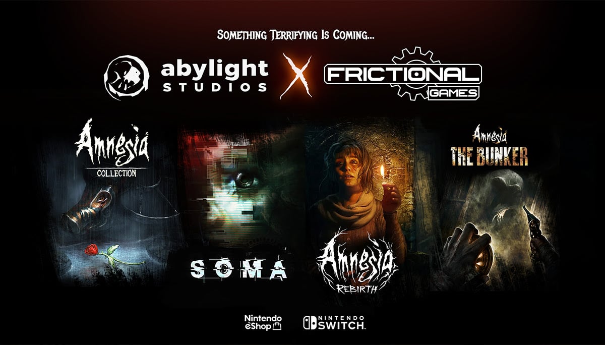 SOMA、Amnesia: Rebirth、Amnesia: The BunkerがSwitchに登場