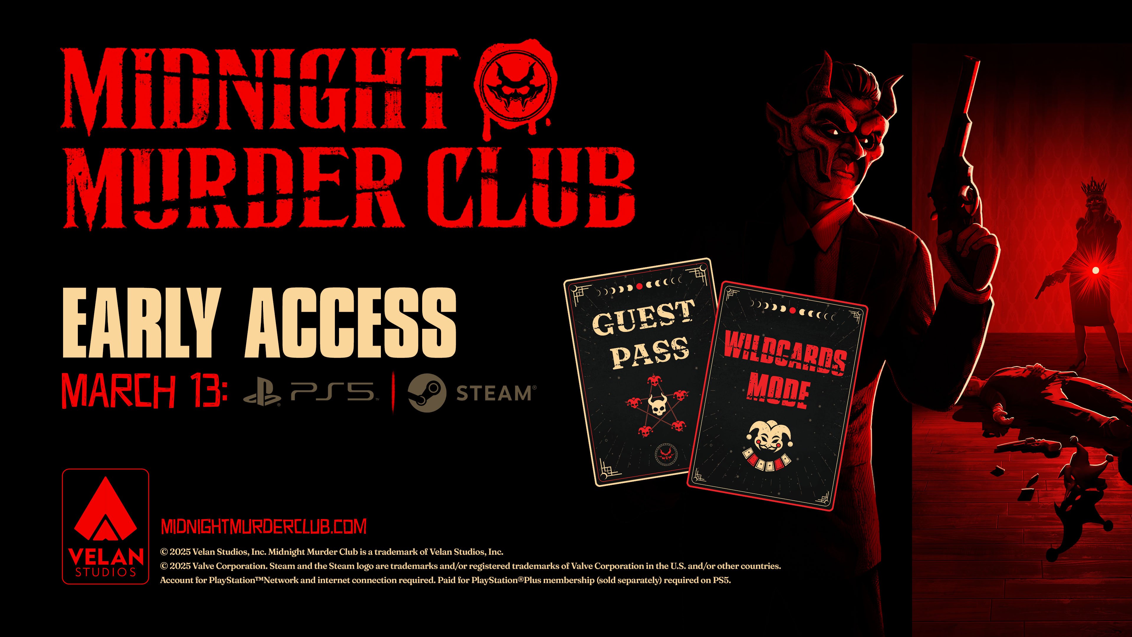 3月13日に早期アクセスでMidnight Murder Clubが発売される