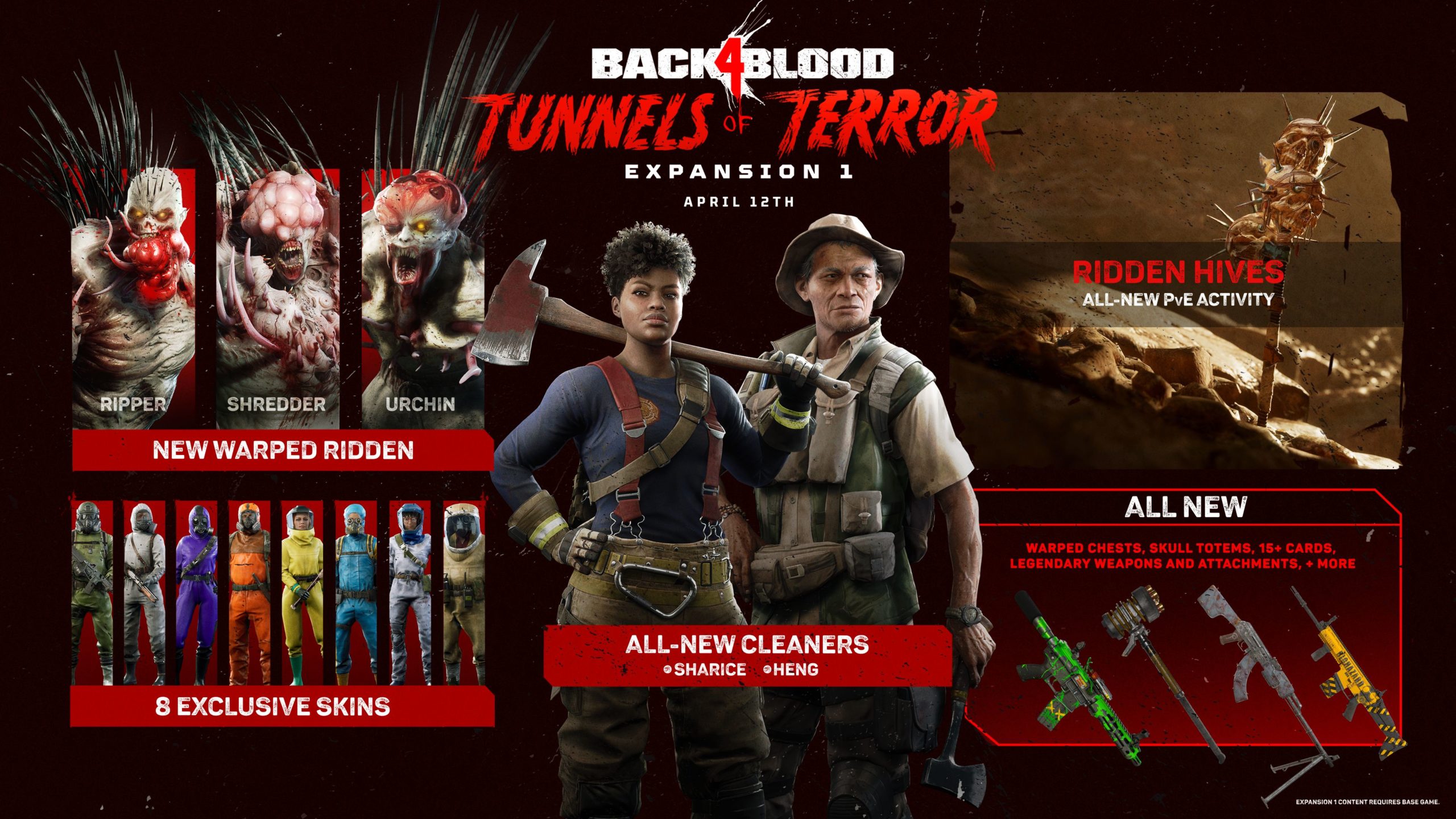 「Back 4 Blood: Tunnels of Terror」の最初の拡張が発表