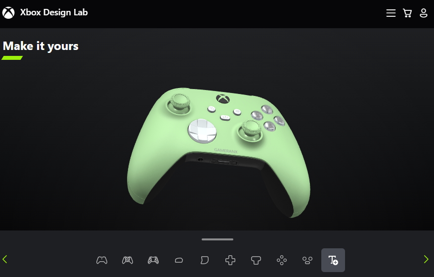 Xbox Design Lab のコントローラーに新しいカラー オプションが追加されました