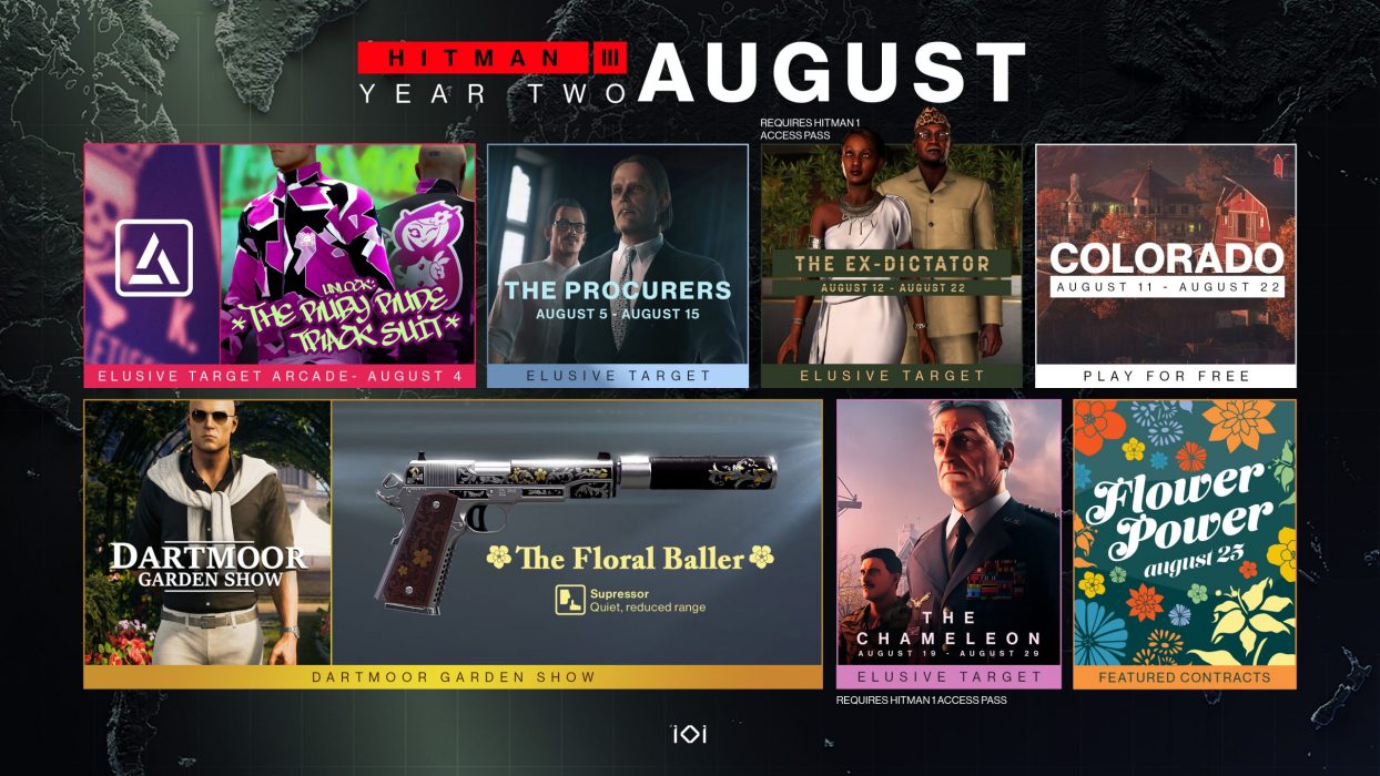 Hitman 3 が 8 月のロードマップを共有